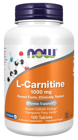 NOW FOODS L-Carnitine - L-Karnityna 1000mg (100 tabl.)