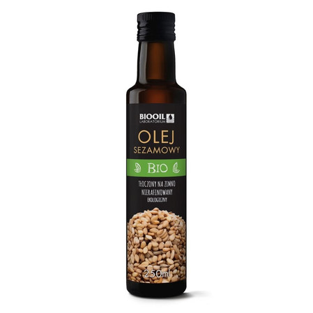 OLEJ SEZAMOWY TŁOCZONY NA ZIMNO BIO 250 ml -BIOOIL