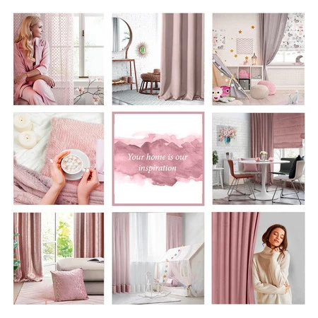 ZASŁONA GOTOWA MADLEN NA TAŚMIE 140 X 300 CM RÓŻOWY