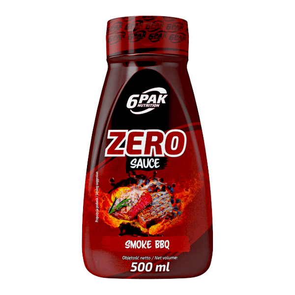 6PAK ZERO SAUCE - 500ML - SMOKE BBQ