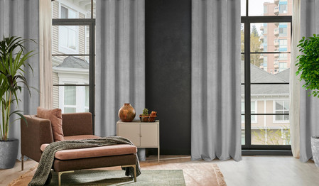 ZASŁONA GOTOWA ELIZA 140 X 250 CM SZARY