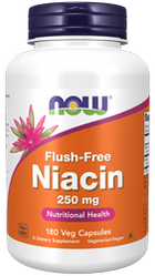 Niacyna flush-free Niacin 250 mg - 180 kaps.