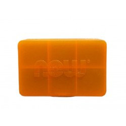 NOW FOODS Pillbox - organizer na leki (pomarańczowy)