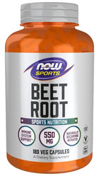 Now Foods Beet Root Burak (korzeń) na wsparcie energii 180 kaps. vege