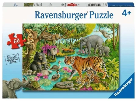 PROMO Puzzle 60el Animals of India. Zwierzęta z Indii 051632 Ravensburger