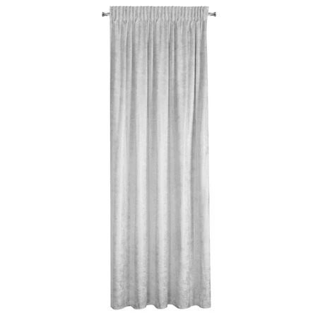 Zasłona 135x270 Avena biała szampańska gotowa na taśmie