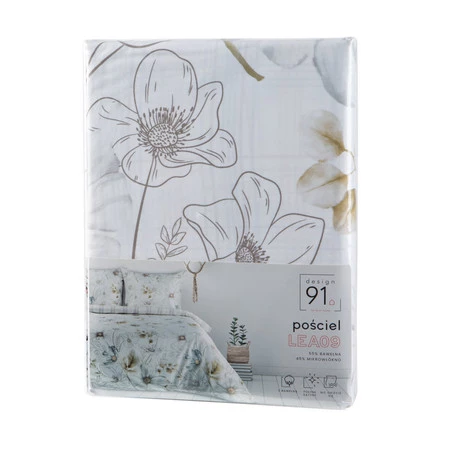 Pościel D91 Lea 09 160 x 200 cm, Biały