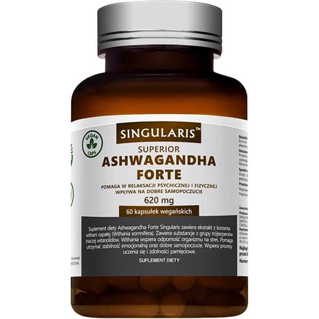 Singularis Ashwagandha Forte 620 mg 60 kaps. wege
