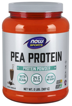 Now Foods Pea Protein odżywka białkowa z grochu 907 g smak czekolada