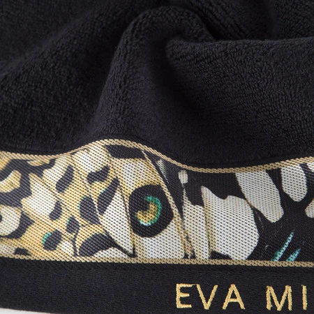 Ręcznik Eva 15 30 x 50 cm, Czarny