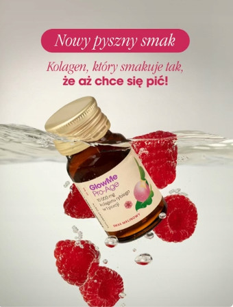 Health Labs Care GlowMe PRO-AGE kolagenowe shoty dla skóry dojrzałej 15 shotów smak malina