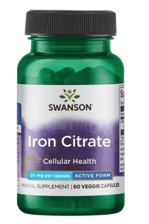 Iron Citrate 25 mg 60 kaps.