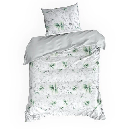 Komplet pościeli satynowej Spring 28, 220 x 200 cm, Biały