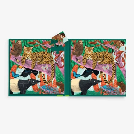 Mudpuppy Puzzle magnetyczne 2w1 Safari & dżungla 20 elementów 4+