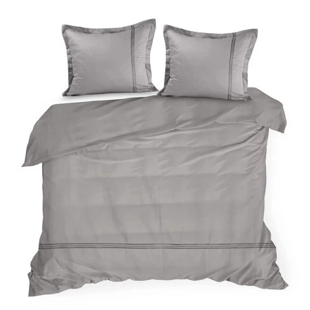 Komplet pościeli Haft4, 160 x 200 cm, Srebrny
