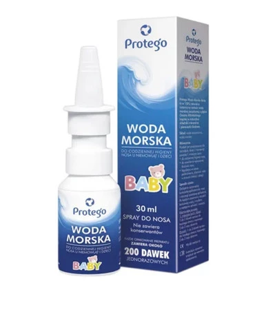 Protego woda morska baby spray do nosa 30 ml - wyrób medyczny