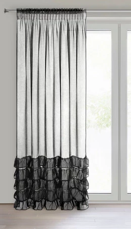 FIRANA GOTOWA DANI 1 NA TAŚMIE 140 X 270 CM CZARNY