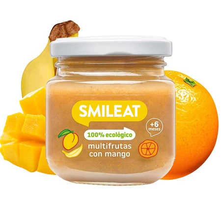 Smileat, BIO Deser wieloowocowy z mango 6m+, 130g