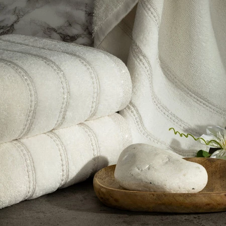 Ręcznik Glory4 (01), 30 x 50 cm, Kremowy