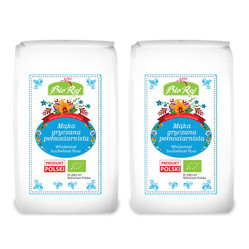 Zestaw: 2x MĄKA GRYCZANA PEŁNOZIARNISTA BIO (POLSKA) 600 g - BIO RAJ