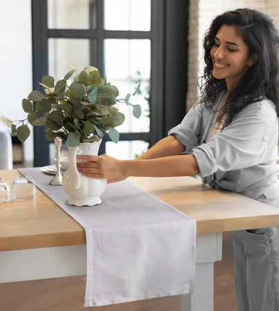 OBRUS SUMMER10 40 X 140 CM BEŻOWY