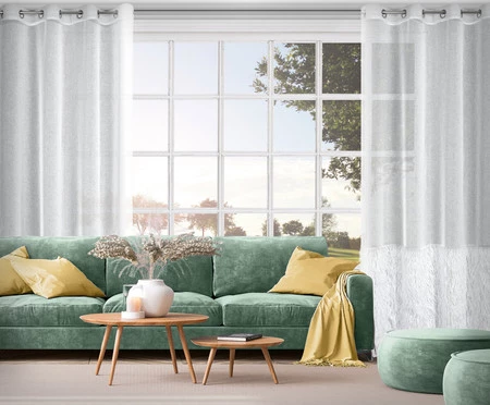 FIRANA GOTOWA MARGARET6 140 X 250 CM BIAŁY