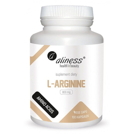 Aliness L-Arginine 800 mg L-Arginina 100 kaps. vege