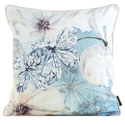 POSZEWKA VELVET 126 45 X 45 CM NIEBIESKI