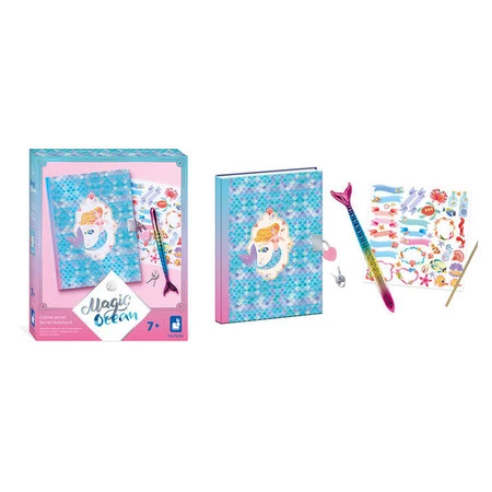 Janod Zestaw kreatywny Sekretny notes Magic Ocean 7+