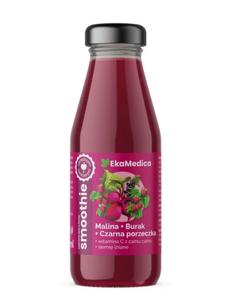 Ekamedica suplementy diety w formie smoothie  Malina-burak-czarna porzeczka 250ml