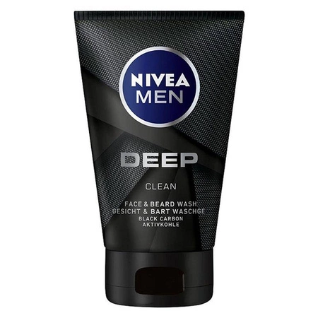 Nivea Men − Deep Clean, żel do mycia twarzy i zarostu − 100 ml