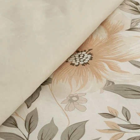 Komplet pościeli bawełnianej Sonia 31, 220 x 200 cm, Jasnokremowy