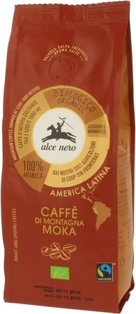 ALCE NERO Kawa 100% Arabica Moka mielona 250g