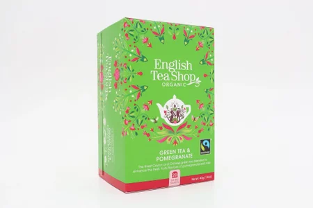 English Tea Shop Herbata zielona z granatem (20x2) BIO 40 g