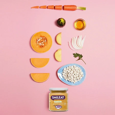 Smileat, BIO Słoiczek z gulaszem z fasoli 6m+, 230 g