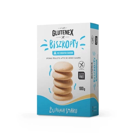 BISZKOPTY BEZ DODATKU CUKRÓW BEZGLUTENOWE 100 g - GLUTENEX