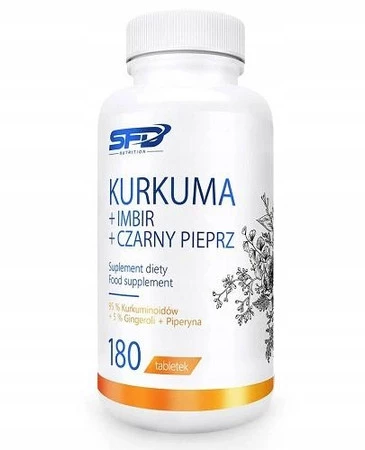 SFD Kurkuma Imbir Czarny Pieprz 180 tabl.