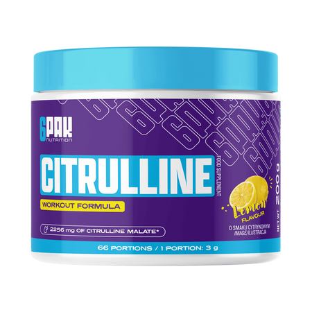 6PAK CITRULLINE odżywka przedtreningowa 200g smak lemon