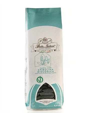 PASTA NATURA MAKARON (RYŻOWY RAZOWY ZE SPIRULINĄ) PENNE BEZGLUTENOWY BIO 250 g