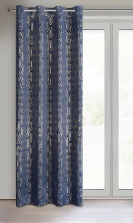 ZASŁONA GOTOWA KAJA 135 X 250 CM GRANATOWY