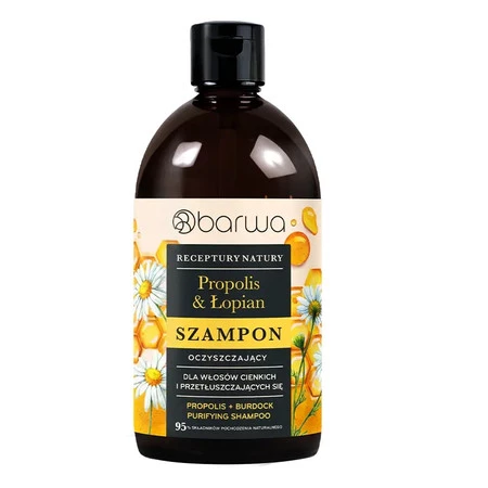 Recepty Natury Szampon Propolis Łopian 380 ml