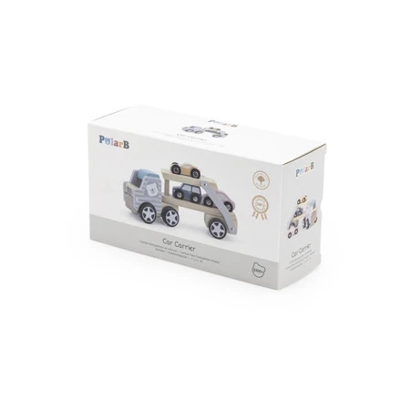 Viga − PolarB, drewniana laweta z samochodzikami