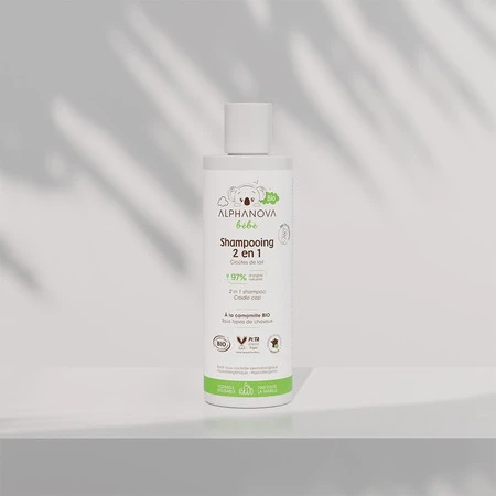 Alphanova Bebe Bio, Delikatny Szampon 2 w 1 dla niemowląt, 200ml