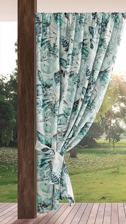 ZASŁONA GOTOWA GARDEN2 NA TAŚMIE 155 X 200 CM BIAŁY
