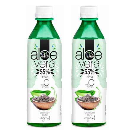 Zestaw 2x Napój aloesowy z chia 500 ml