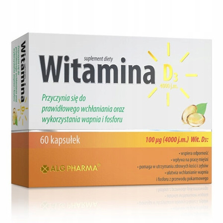 Alg Pharma Witamina D3 4000 IU 60 kaps.