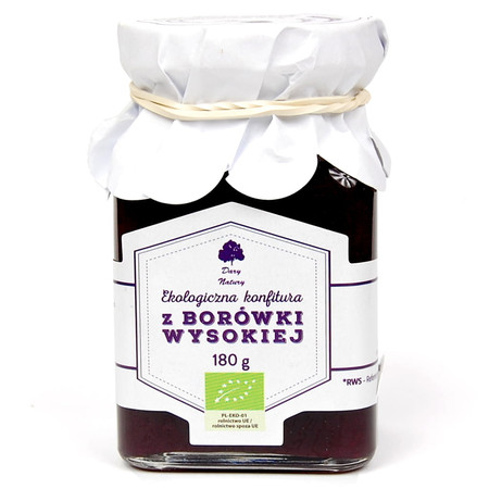 DARY NATURY KONFITURA Z BORÓWKI BIO 180 g