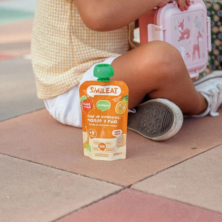 Smileat, BIO Mus z ekologicznymi migdałami, mango i ananasem, 100g