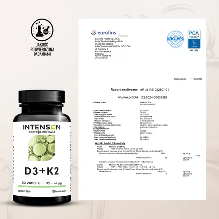 Intenson Witamina D3 + K2 - 120 kaps.