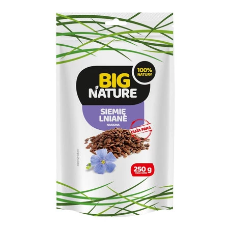 Zestaw 3x Big Nature Siemię lniane ziarno 250g